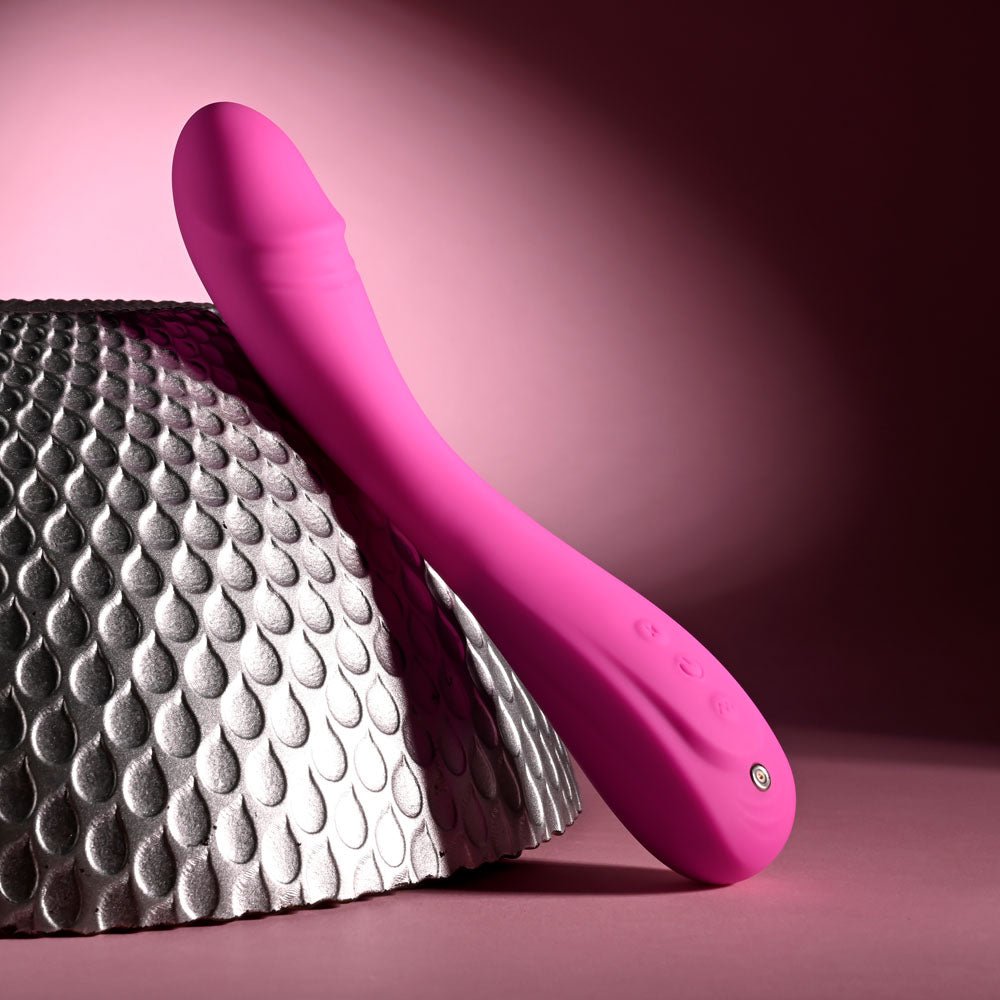 Evolved SUGAR RUSH - Pink 21.6 cm USB Rechargeable Vibrator - Silk and Sin