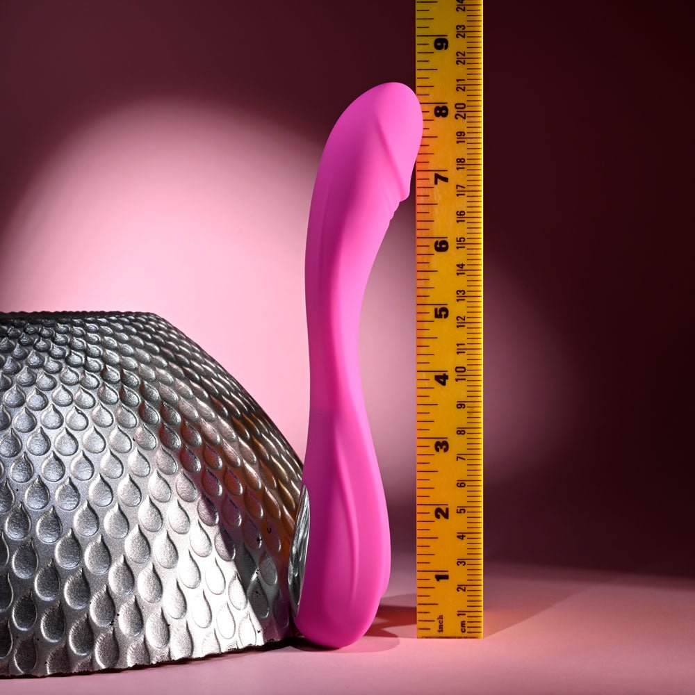 Evolved SUGAR RUSH - Pink 21.6 cm USB Rechargeable Vibrator - Silk and Sin