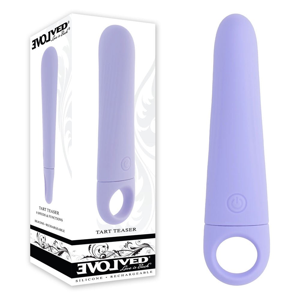 Evolved TART TEASER - Purple 15.2 cm USB Rechargeable Vibrator - Silk and Sin