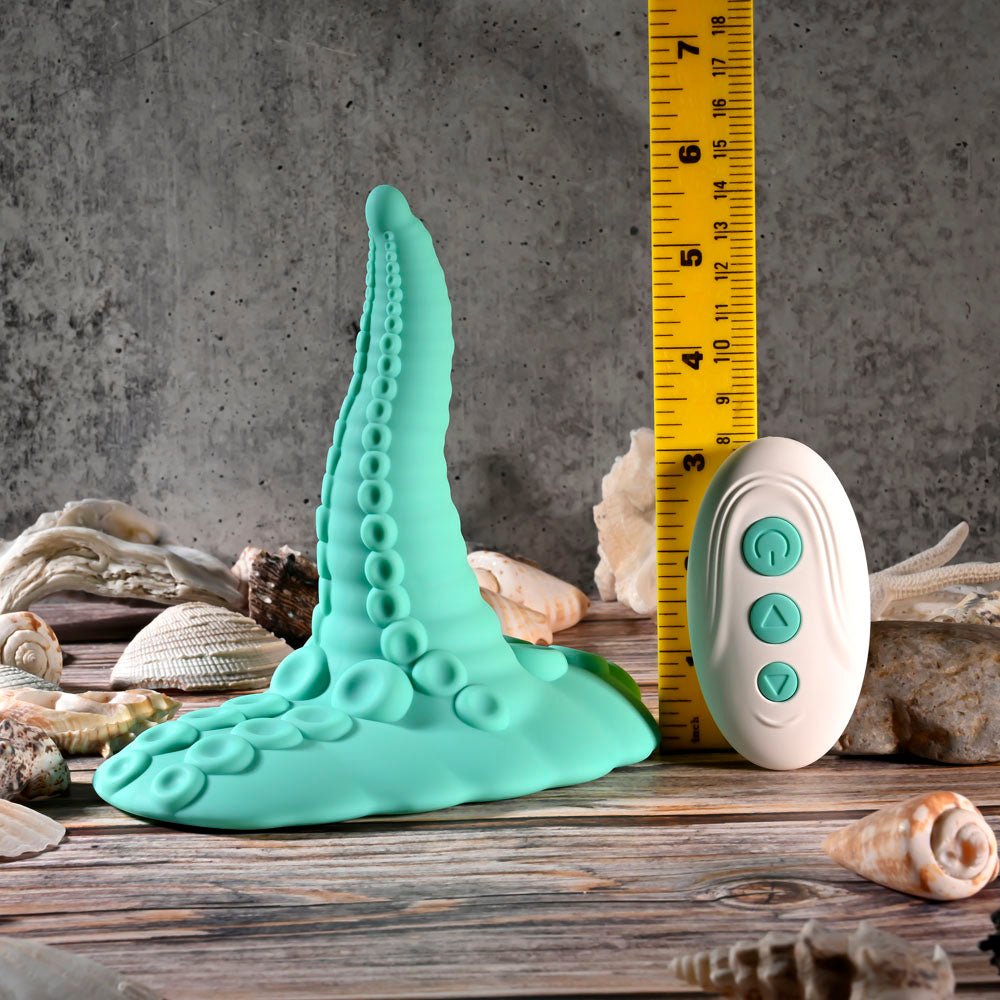 Evolved TENTACLE GRINDER - Green USB Rechargeable Fantasy Grinder Pad with Wireless Remote - Silk and Sin