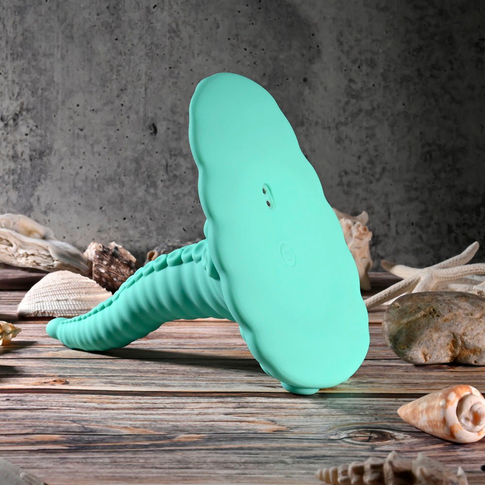 Evolved TENTACLE GRINDER - Green USB Rechargeable Fantasy Grinder Pad with Wireless Remote - Silk and Sin