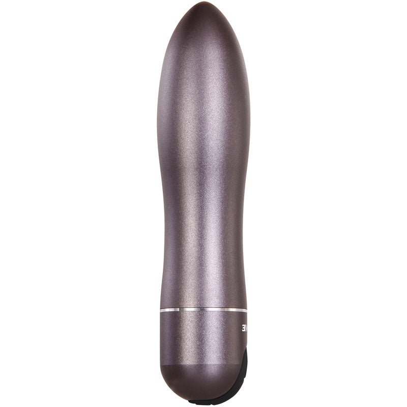 Evolved Travel-Gasm - Gray 9 cm USB Rechargeable Bullet with Travel Case - Silk and Sin