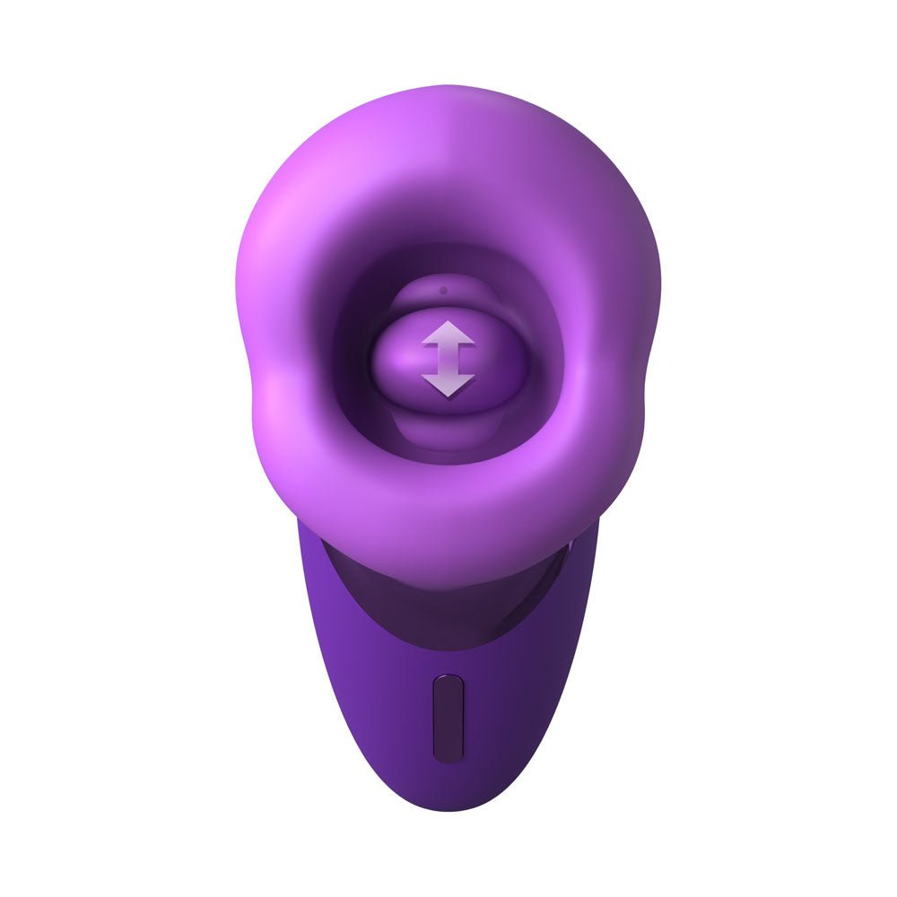 Fantasy For Her Pleasure Sucker - Purple USB Rechargeable Sucking, Licking & Vibrating Stimulator - silkandsin