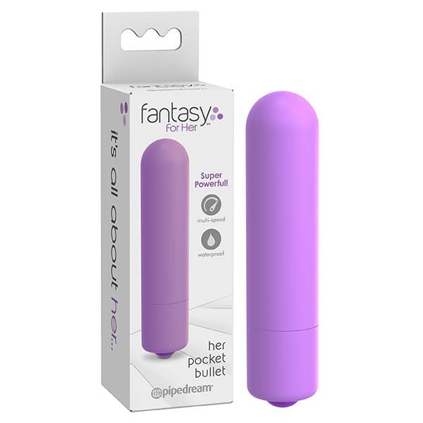 Fantasy For Her Pocket Bullet - Purple 9.4 cm (3.75'') Bullet - silkandsin