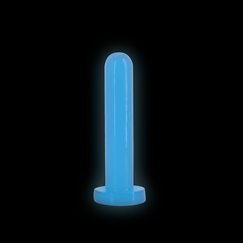 Firefly - Thrill - Blue - Small - Glow in Dark Blue 15.5 cm Small Dildo - Silk and Sin