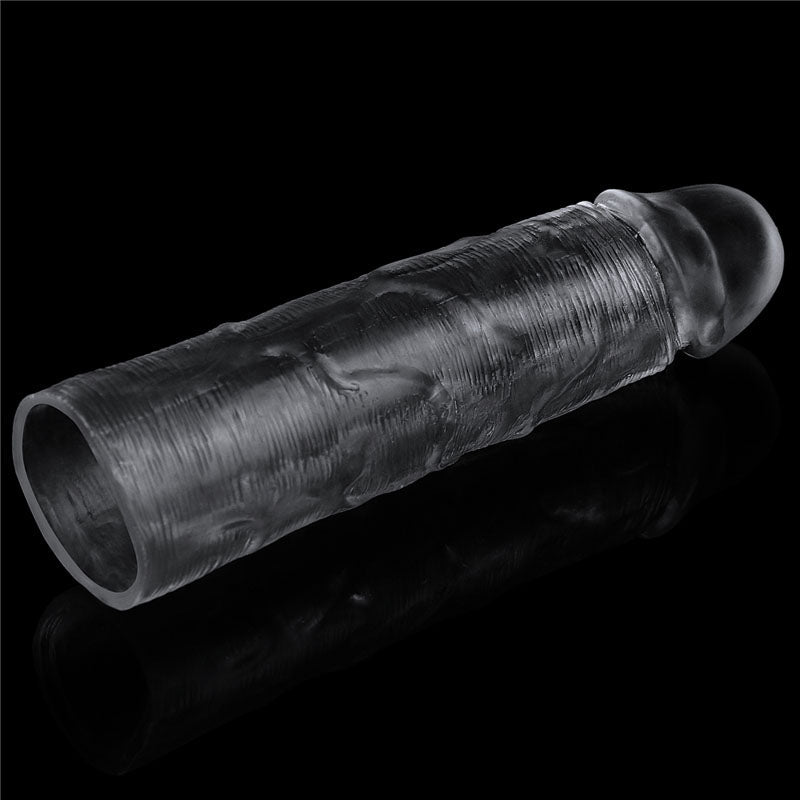 Flawless Clear Penis Sleeve 1'' - Clear 2.5 cm Penis Extender Sleeve - Silk and Sin