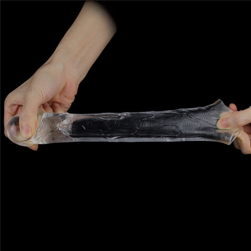 Flawless Clear Penis Sleeve 2'' - Clear 5 cm Penis Extender Sleeve - Silk and Sin
