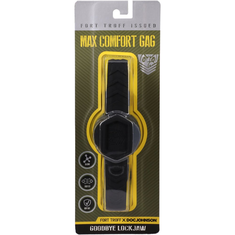 Fort Troff - Max Comfort Gag - Black Mouth Restraint - Silk and Sin