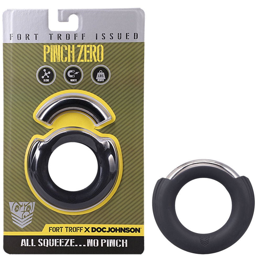 Fort Troff - Pinch Zero Ring - Black Cock Ring - Silk and Sin