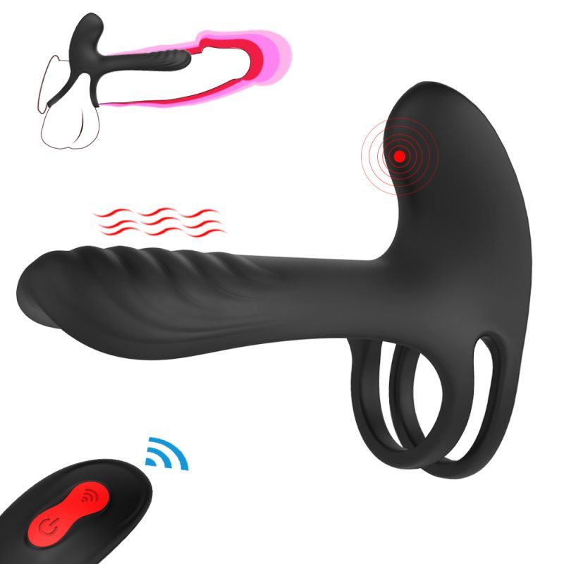 Frank Remote Control Vibrating Penis Shaft and Clit Stim Enhancer - Silk and Sin
