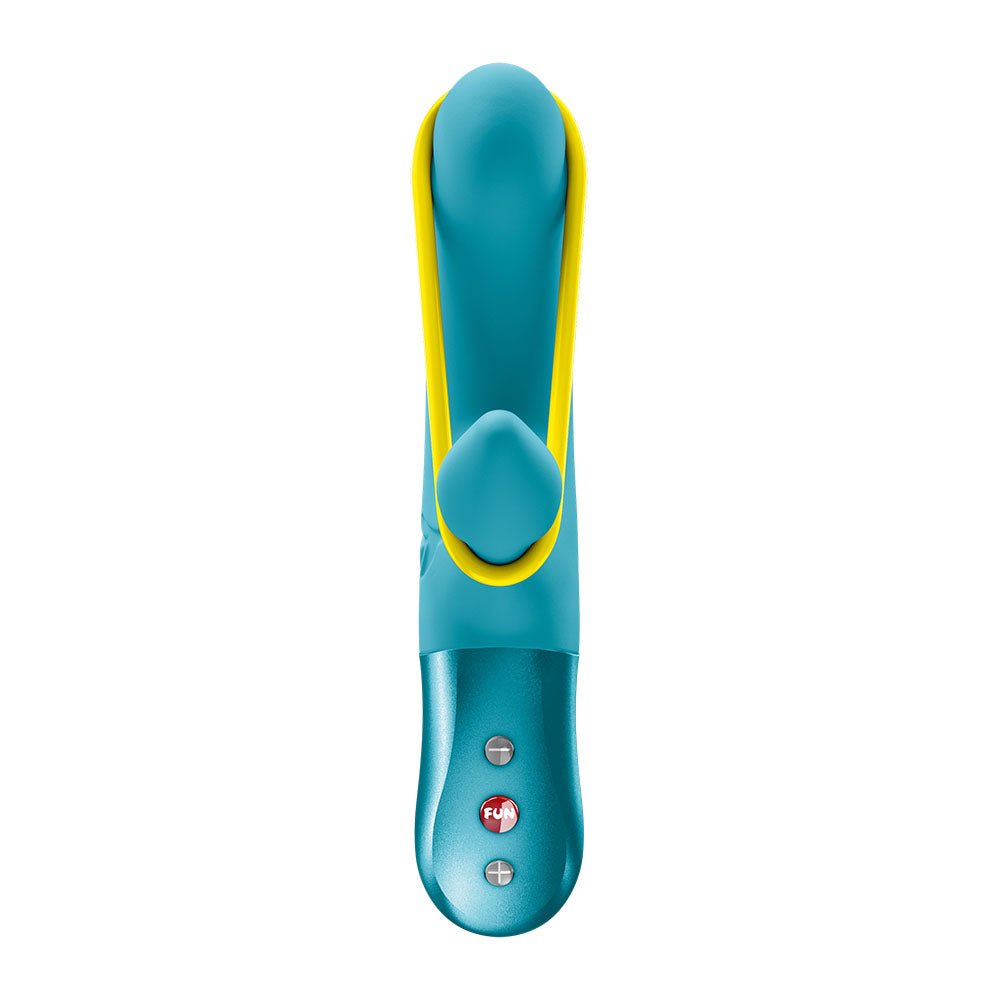 Fun Factory AMORINO Aquamarine - Aquamarine USB Rechargeable Rabbit Vibrator - Silk and Sin