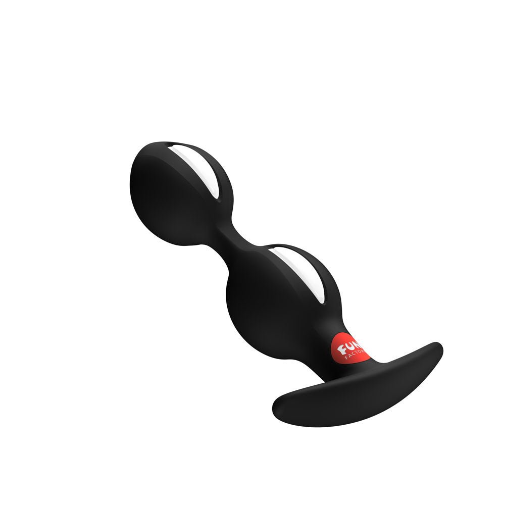 Fun Factory B BALLS DUO Black - Black 13 cm Weighted Kegel Balls - Silk and Sin