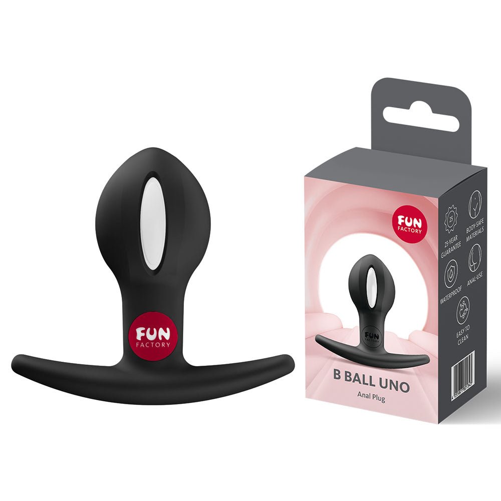 Fun Factory B BALLS UNO Black - Black 7.3 cm Kegel Ball - Silk and Sin