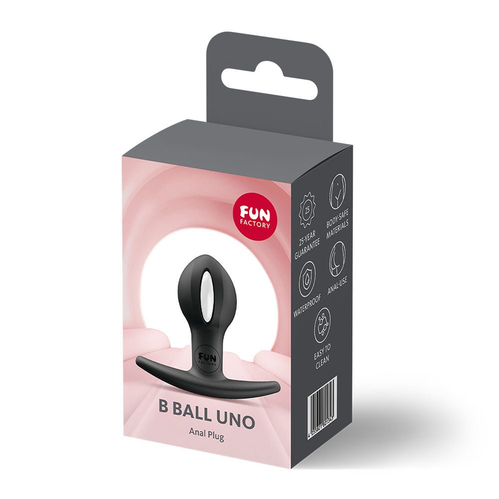 Fun Factory B BALLS UNO Black - Black 7.3 cm Kegel Ball - Silk and Sin