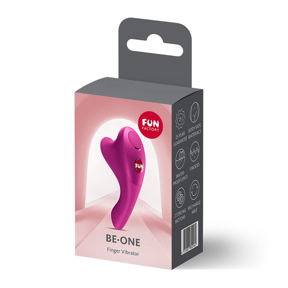 Fun Factory BE-ONE Magenta - Magenta USB-C Rechargeable Finger Stimulator - Silk and Sin
