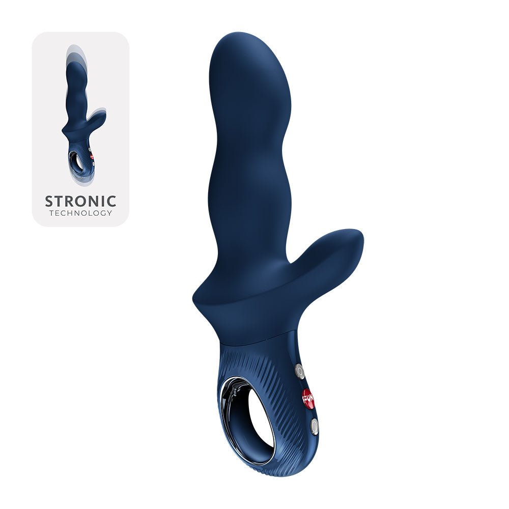Fun Factory BI STRONIC CRAVE Nightblue - Nightblue USB-C Rechargeable Thrusting Vibrator - Silk and Sin