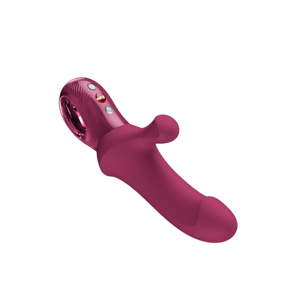 Fun Factory BI STRONIC CURVE Wine Red - Wine Red USB-C Rechargeable Thrusting Vibrator - Silk and Sin