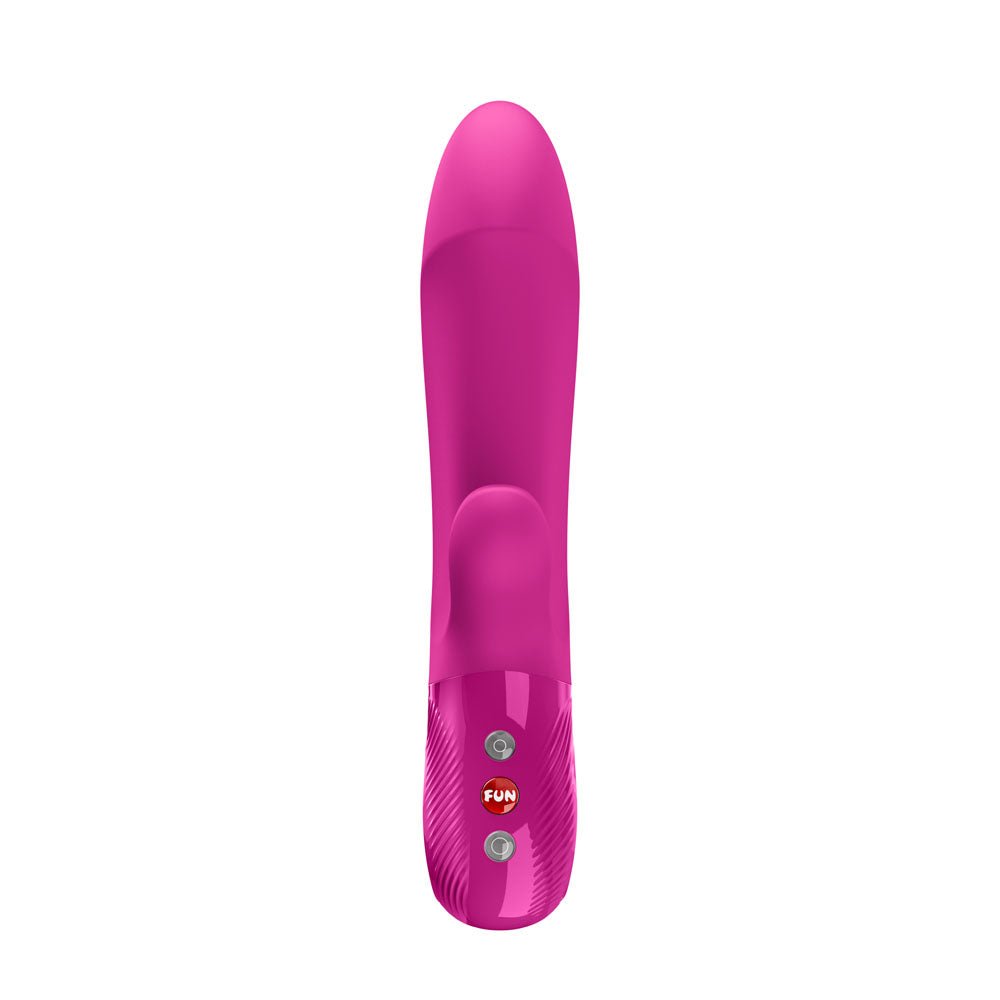 Fun Factory BI STRONIC EMBRACE Magenta - Magenta USB-C Rechargeable Thrusting Vibrator - Silk and Sin
