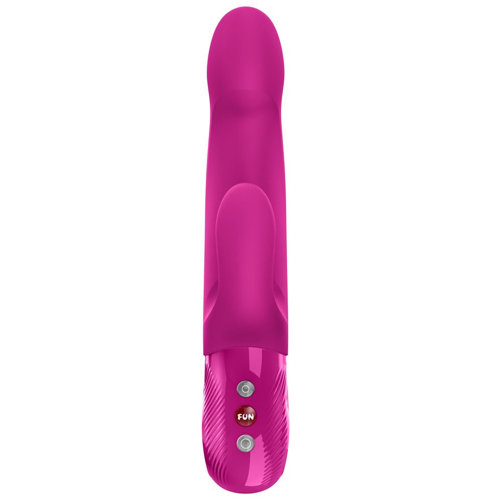 Fun Factory BI STRONIC IMMERSE Magenta - Magenta 22.1 cm USB-C Rechargeable Thrusting Vibrator - Silk and Sin