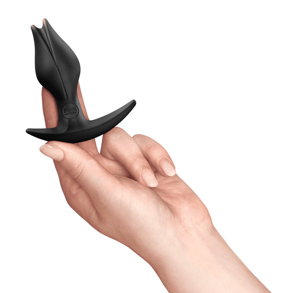 Fun Factory BOOTIE FEM Black - Black 8.5 cm Butt Plug - Silk and Sin