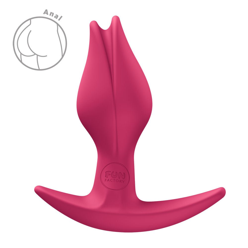 Fun Factory BOOTIE FEM Raspberry - Raspberry Red 8.5 cm Butt Plug - Silk and Sin