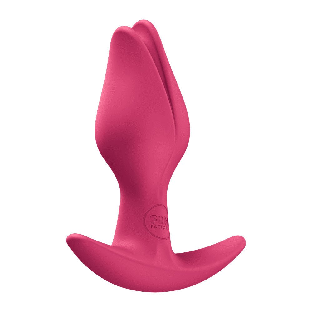 Fun Factory BOOTIE FEM Raspberry - Raspberry Red 8.5 cm Butt Plug - Silk and Sin