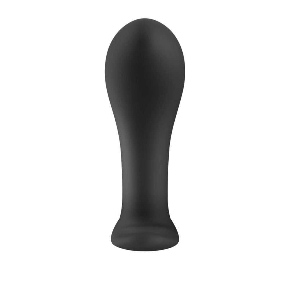 Fun Factory BOOTIE L Black - Black 10.9 cm Large Anal Plug - Silk and Sin