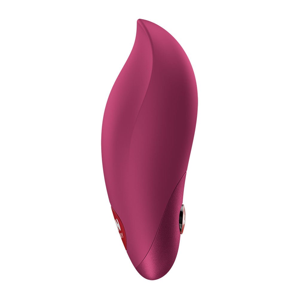 Fun Factory CHARME Wine Red - Wine Red USB-C Rechargeable Stimulator - Silk and Sin