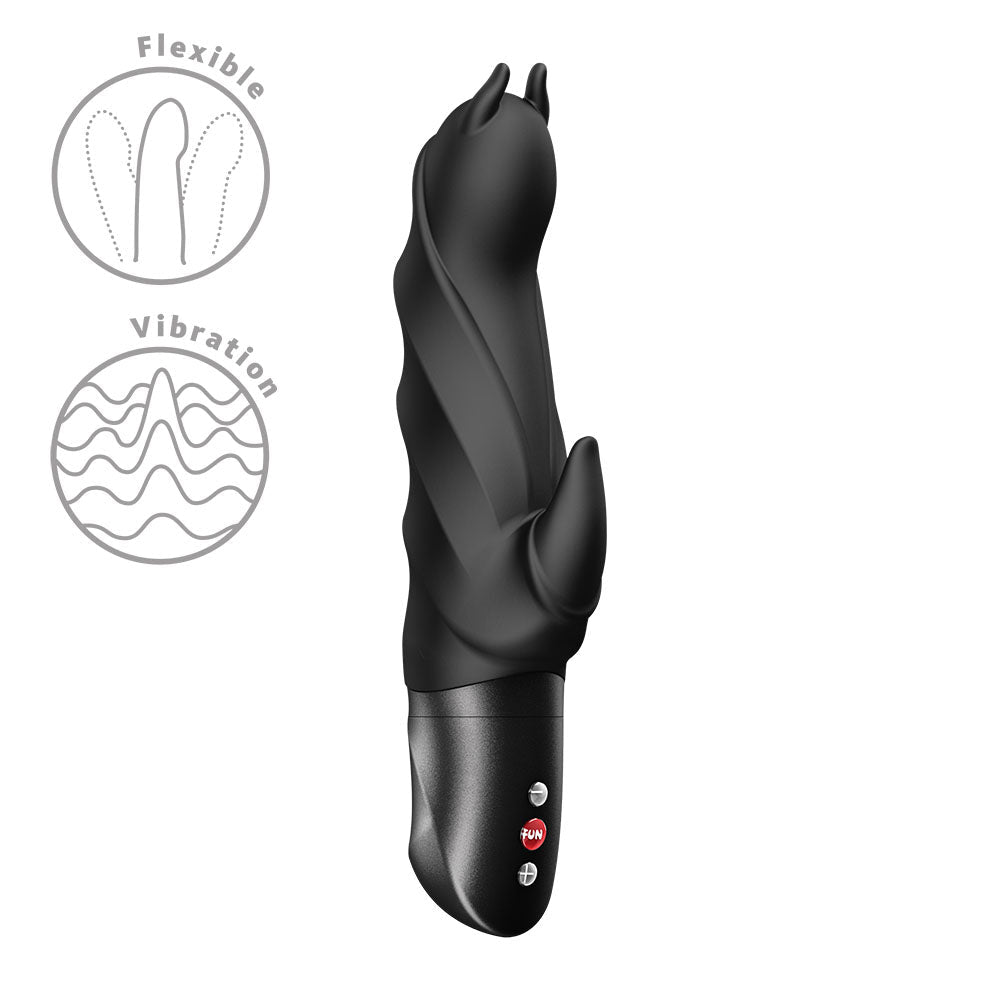 Fun Factory DARLING DEVIL Black - Black 20 cm Vibrator - Silk and Sin
