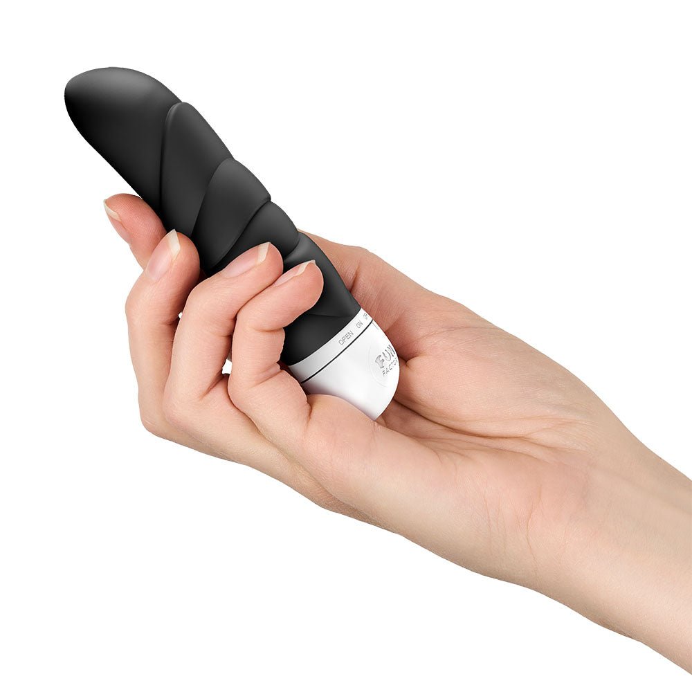 Fun Factory JAM Black - Black 12.2 cm Vibrator - Silk and Sin