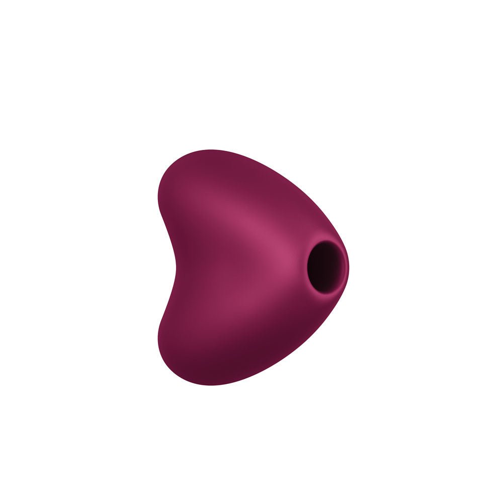 Fun Factory LIBERA Wine Red - Wine Red USB Rechargeable Air Pulse Stimulator - Silk and Sin