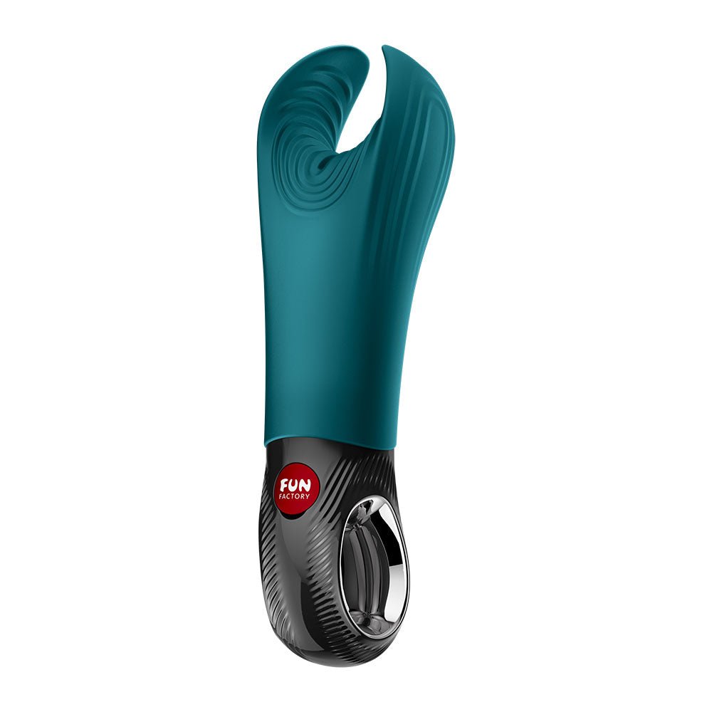 Fun Factory MANTA Bottle Green - Bottle Green USB-C Rechargeable Unisex Vibrator - Silk and Sin