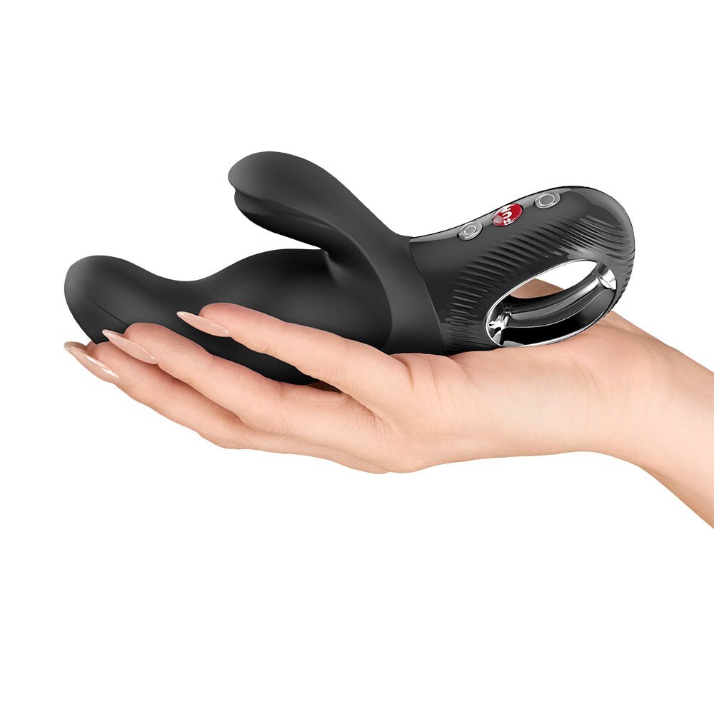 Fun Factory MISS BI Black - Black 17 cm USB-C Rechargeable Vibrator - Silk and Sin