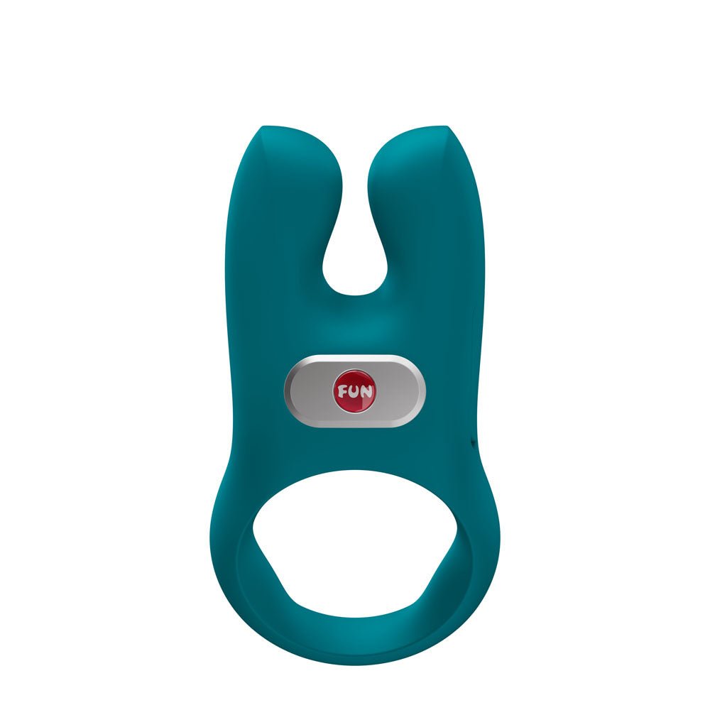 Fun Factory NOS Bottle Green - Bottle Green USB-C Rechargeable Vibrating Cock Ring - Silk and Sin