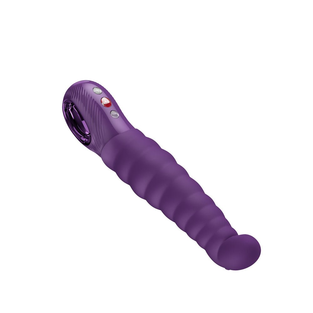 Fun Factory PATCHY PAUL Dark Violet - Dark Violet 23 cm USB-C Rechargeable Vibrator - Silk and Sin