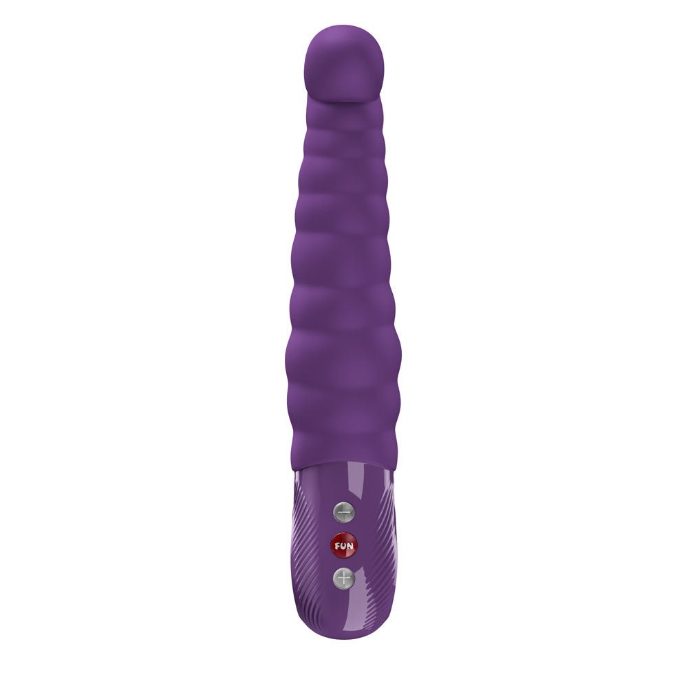 Fun Factory PATCHY PAUL Dark Violet - Dark Violet 23 cm USB-C Rechargeable Vibrator - Silk and Sin