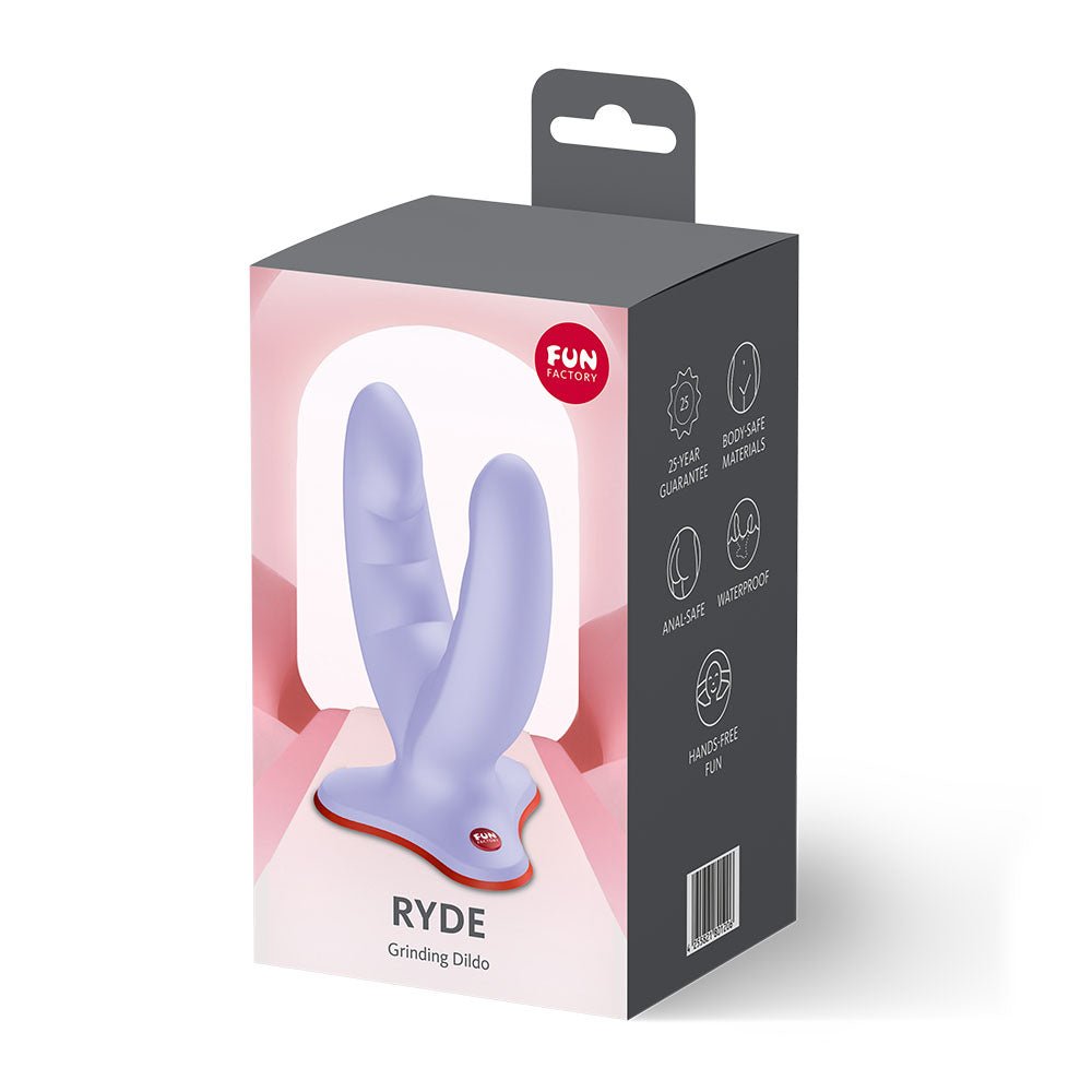 Fun Factory RYDE Purple - Purple Grinding Dildo - Silk and Sin