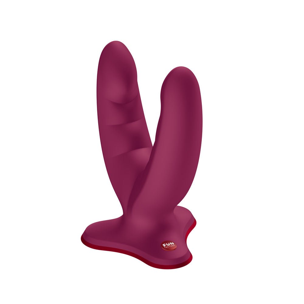Fun Factory RYDE Wine Red - Wine Red Grinding Dildo - Silk and Sin