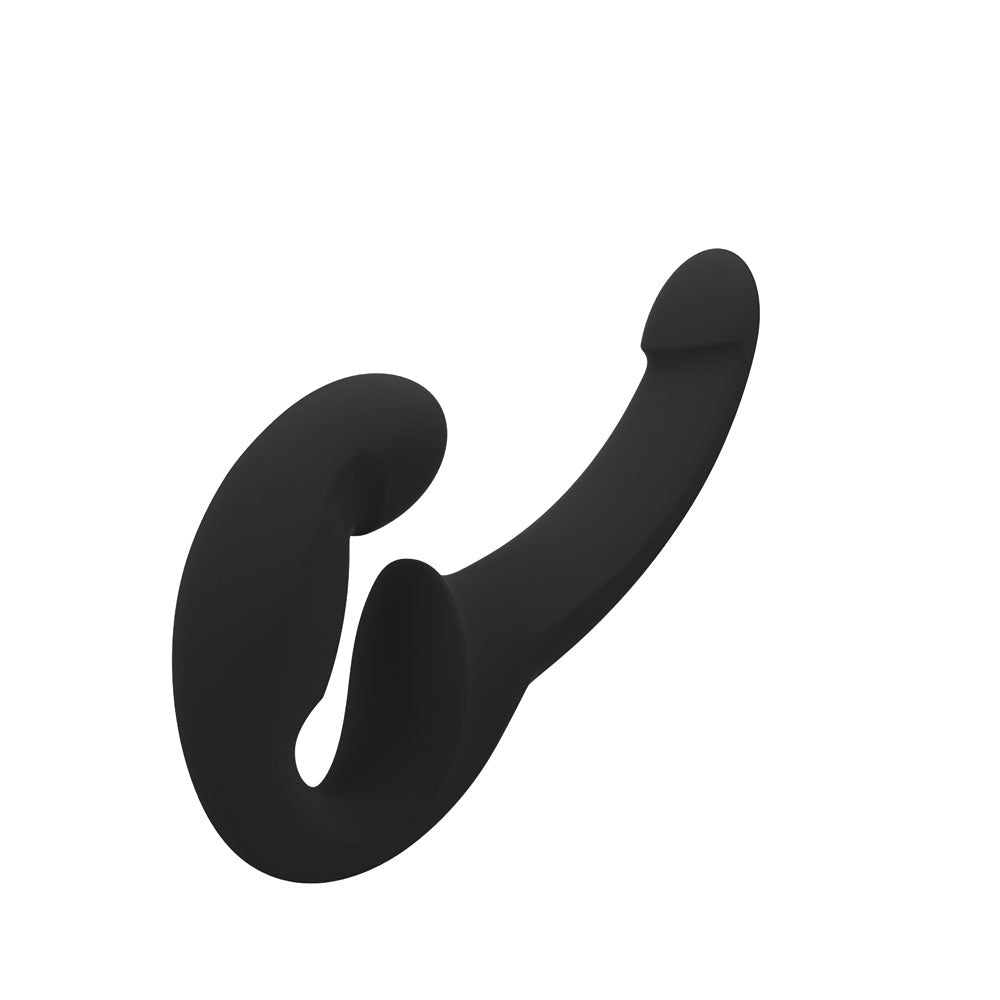 Fun Factory SHARE LITE Black - Black Strapless Strap-On - Silk and Sin