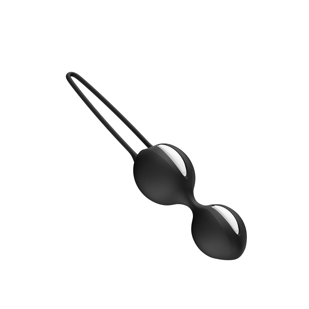 Fun Factory SMARTBALLS DUO Black - Black Weighted Kegel Balls - Silk and Sin