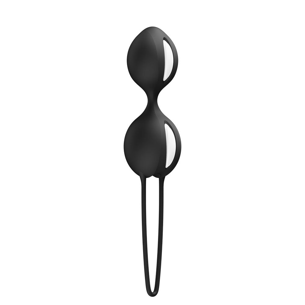 Fun Factory SMARTBALLS DUO Black - Black Weighted Kegel Balls - Silk and Sin