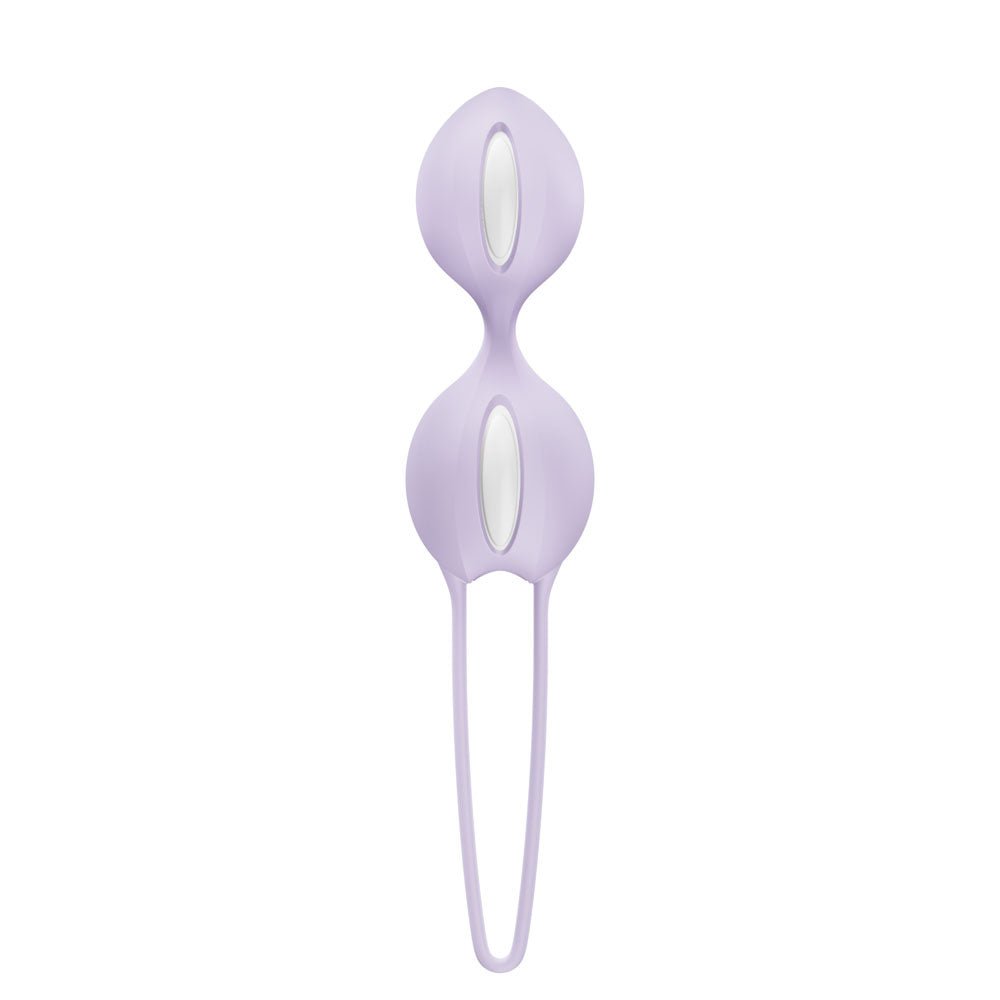 Fun Factory SMARTBALLS DUO Purple - Purple Weighted Kegel Balls - Silk and Sin