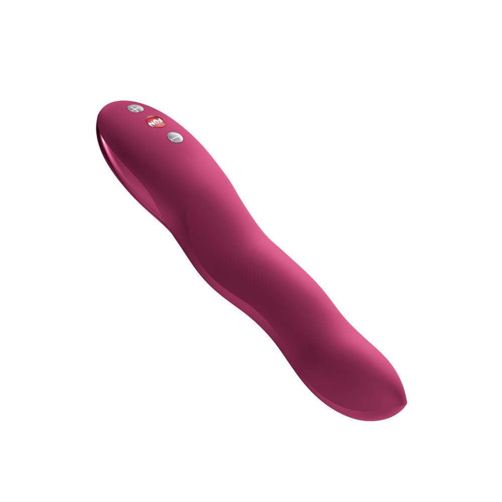 Fun Factory STRONIC WAVE Wine Red - Wine Red USB-C Rechargeable Thrusting Vibrator - Silk and Sin