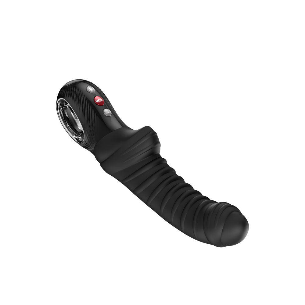 Fun Factory TIGER Black - Black 22.4 cm USB-C Rechargeable Vibrator - Silk and Sin