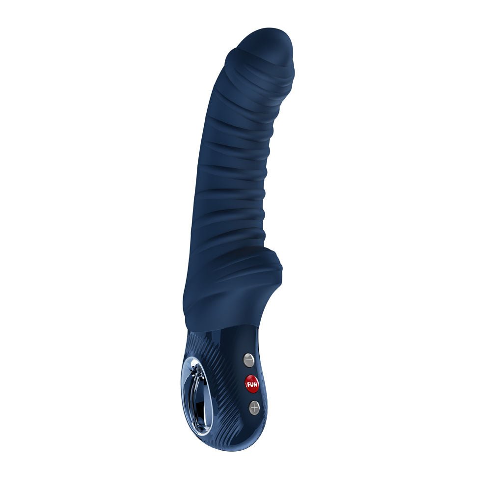 Fun Factory TIGER Nightblue - Night Blue 22.4 cm USB-C Rechargeable Vibrator - Silk and Sin