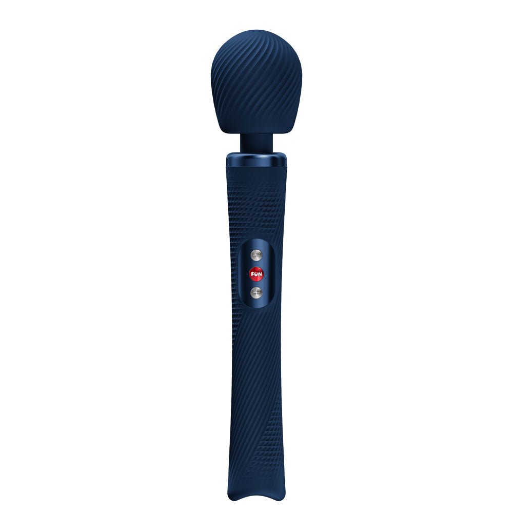 Fun Factory VIM Nightblue - Nightblue USB-C Rechargeable Rumbling Massage Wand - Silk and Sin