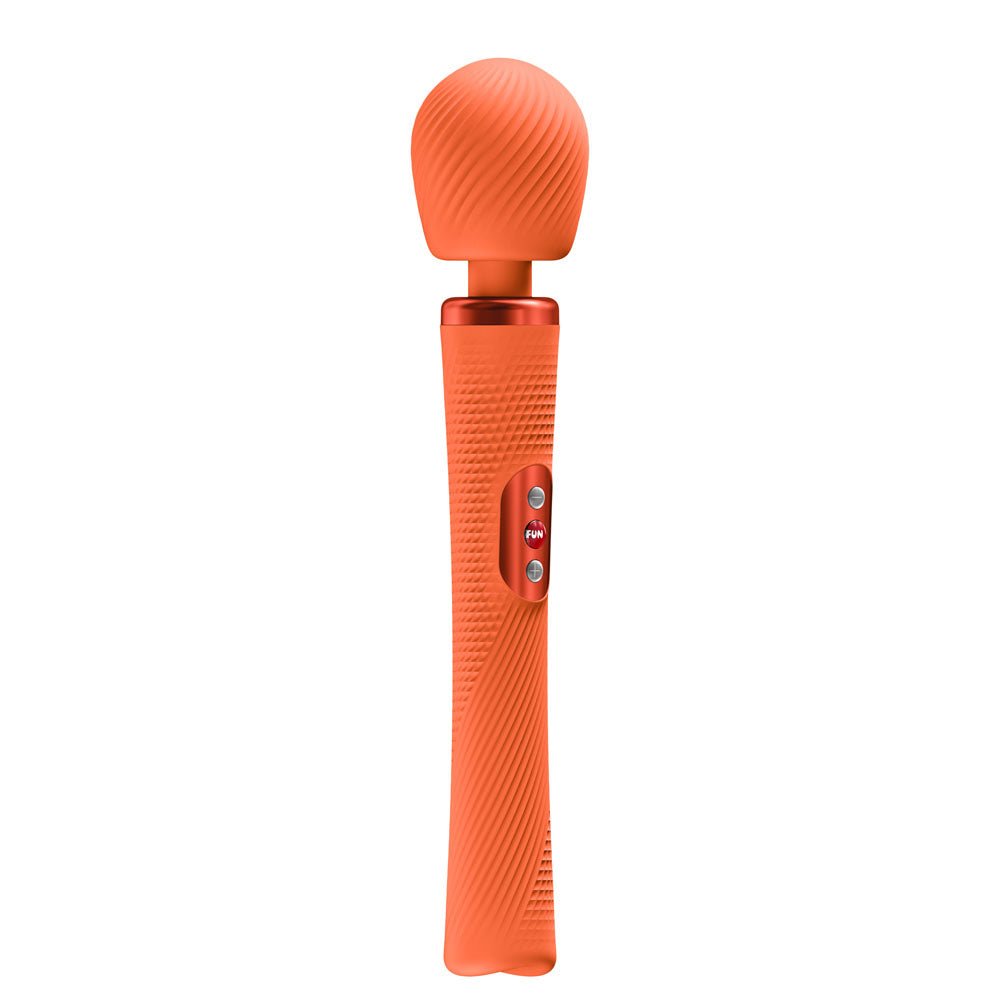 Fun Factory VIM Orange - Orange USB-C Rechargeable Rumbling Massage Wand - Silk and Sin