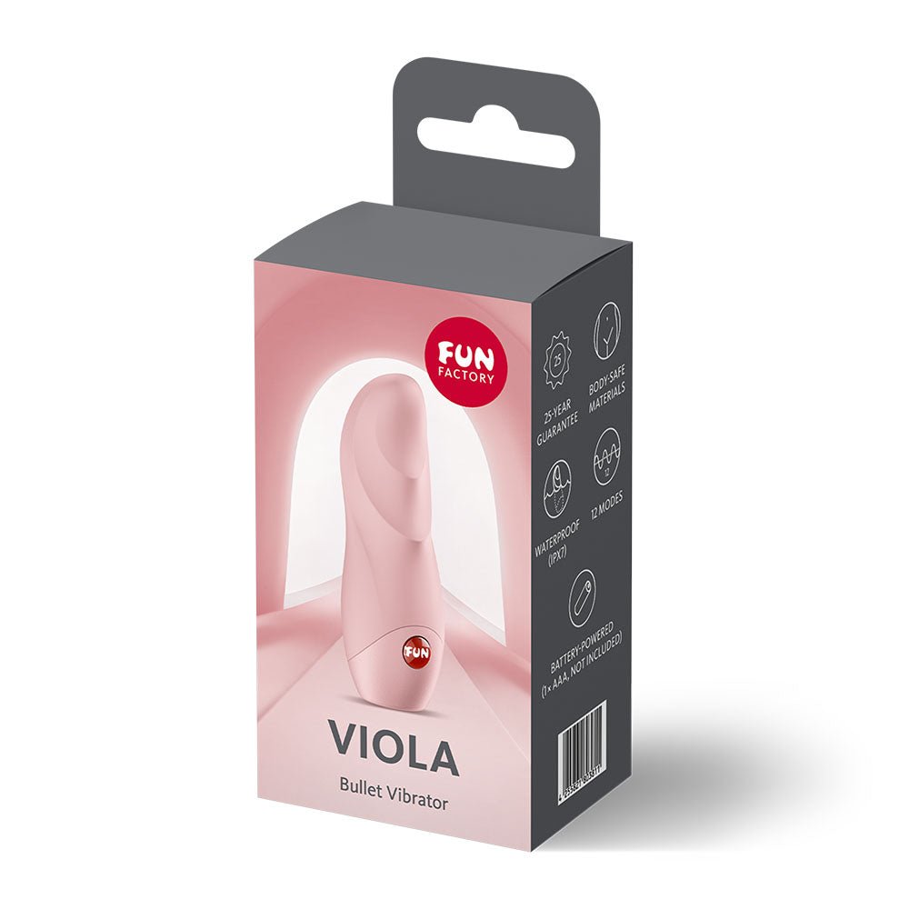 Fun Factory VIOLA Soft Pink - Soft Pink Vibrating Bullet - Silk and Sin