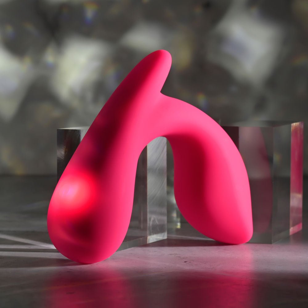 Gender X ALL ABOUT THE BASS - Pink USB Rechargeable Wearable Vibrator with Wireless Remote - Silk and Sin