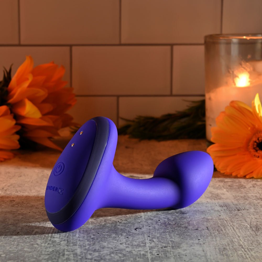 Gender X ANYBODYS PLUG - Blue 11.4 cm USB Rechargeable Vibrating Butt Plug - Silk and Sin